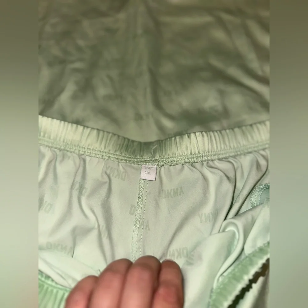 Women’s DKNY Mint Green Sexy Silky 2-Piece Short Tank Loungewear Set Size XL NWT